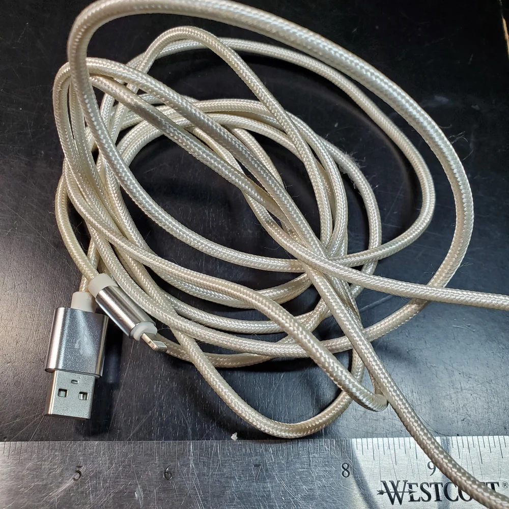 Apple A1357 10W USB Power Adapter Wall Charger w/Ext. Cord 6Ft+10Ft Durable Nylo